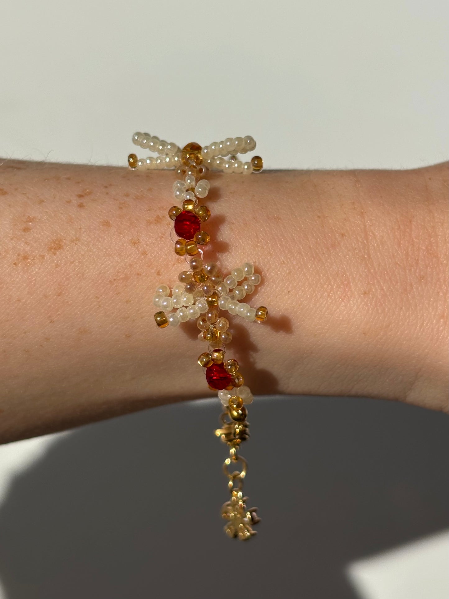 Burgundy Bow Bracelet