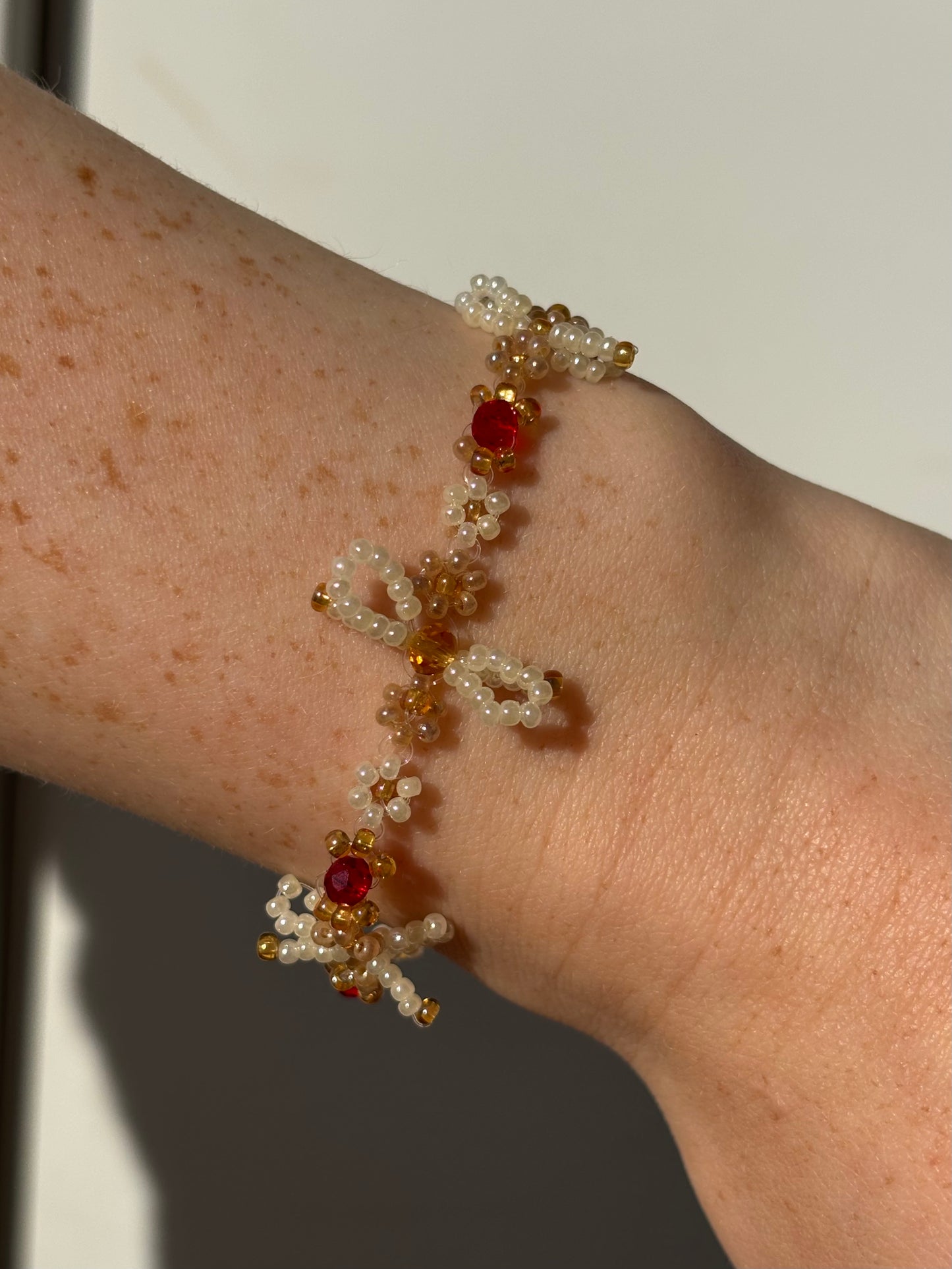 Burgundy Bow Bracelet