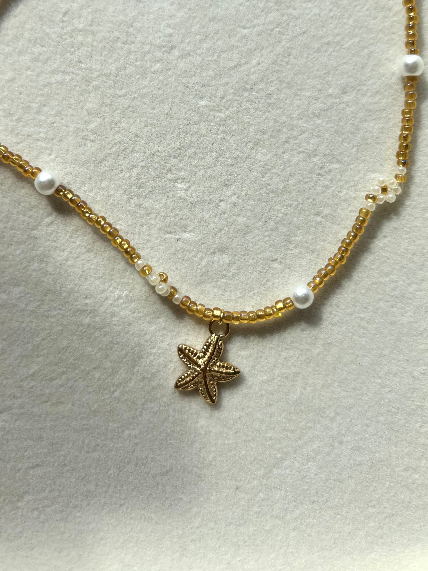 Gold Tropical Necklace