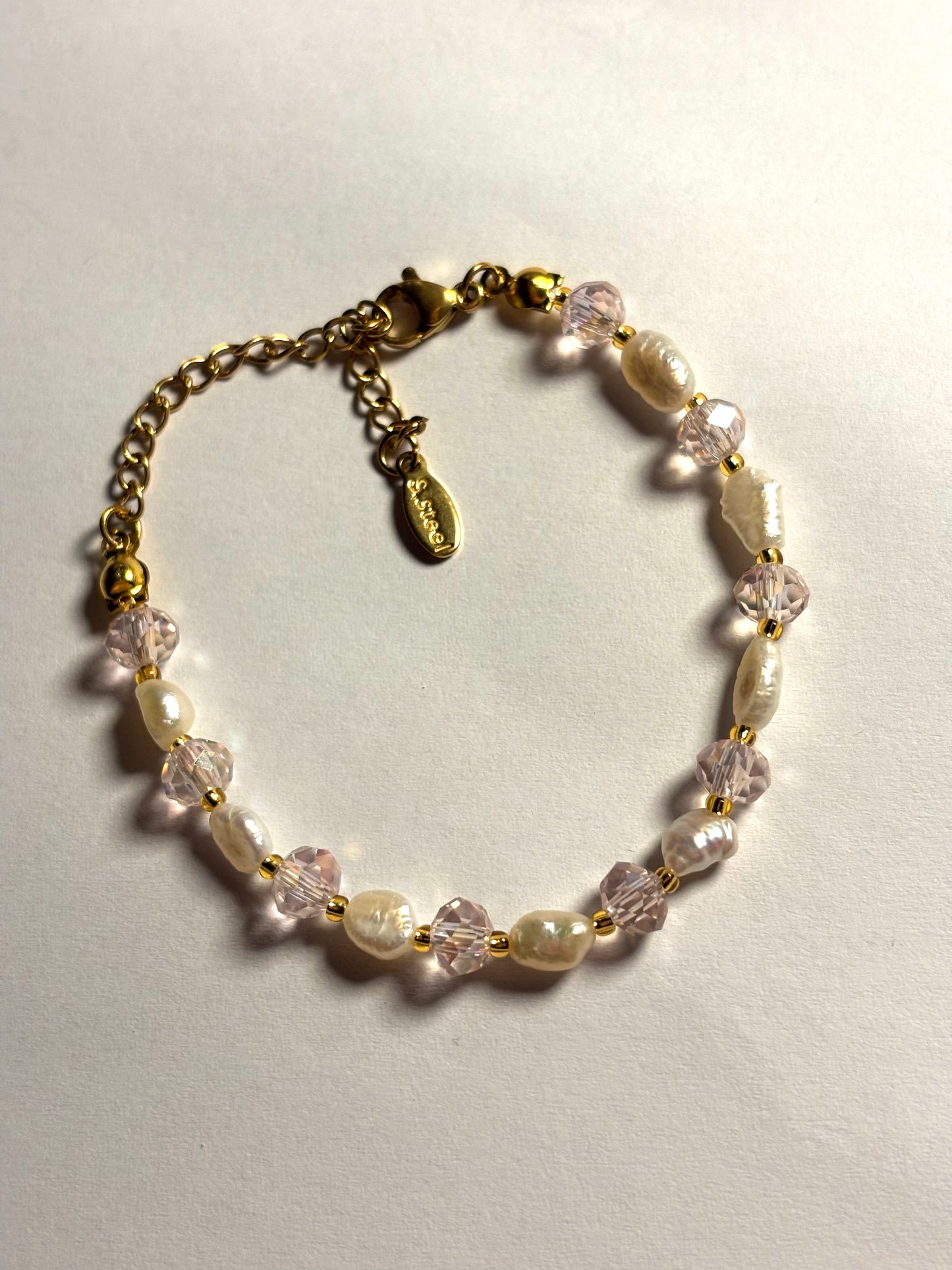 Pink Freshwater Pearl Bracelet