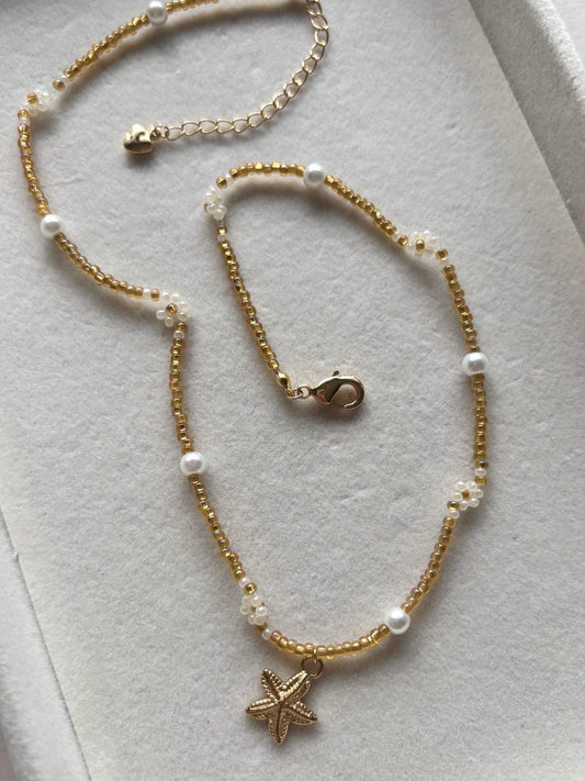 Gold Tropical Necklace