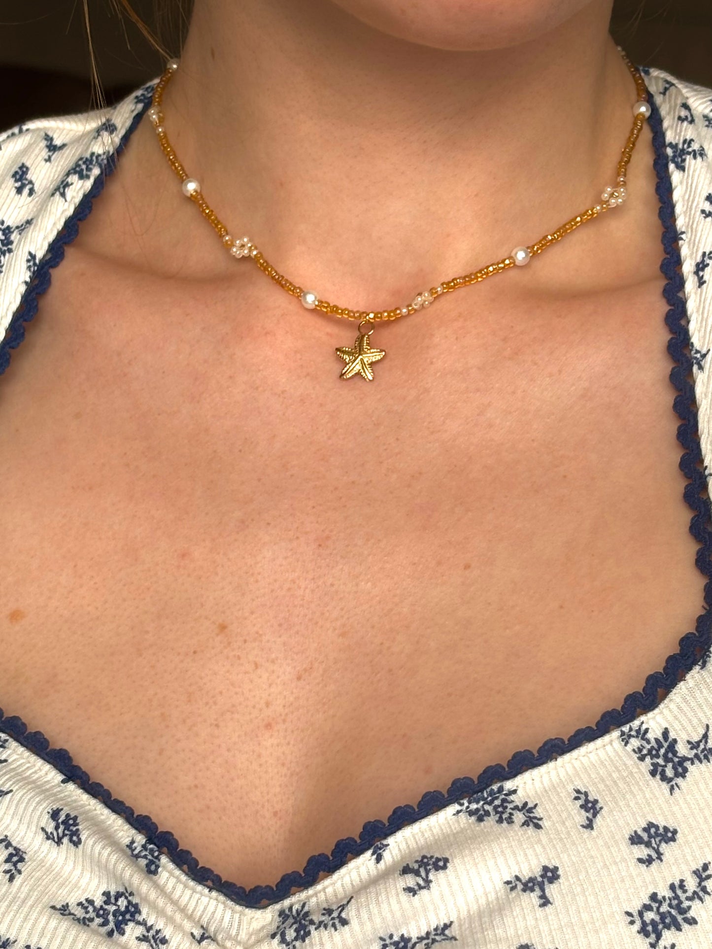 Gold Tropical Necklace