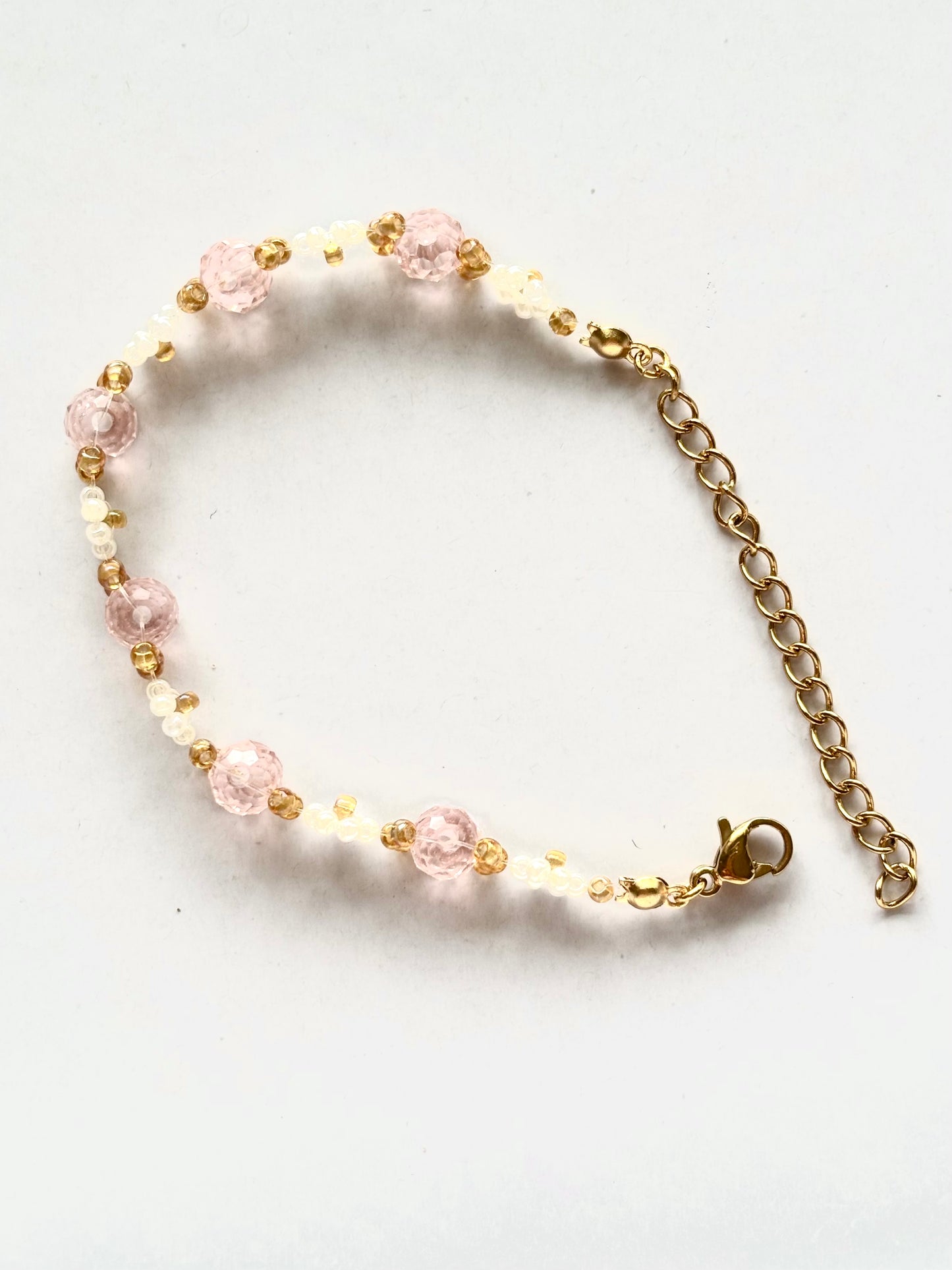Pink Daisy Bracelet