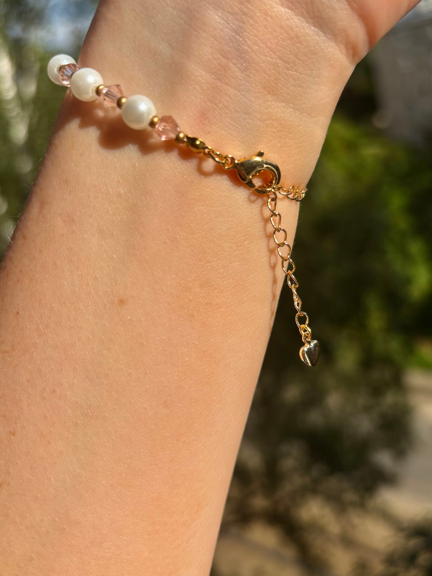 Pink Pearl Bracelet